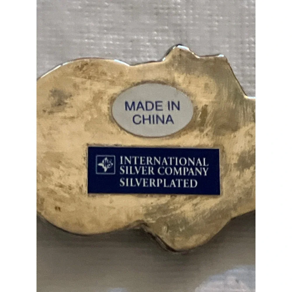 International Silver Company Silverplated Snowman Cake Server Pie Server Holiday